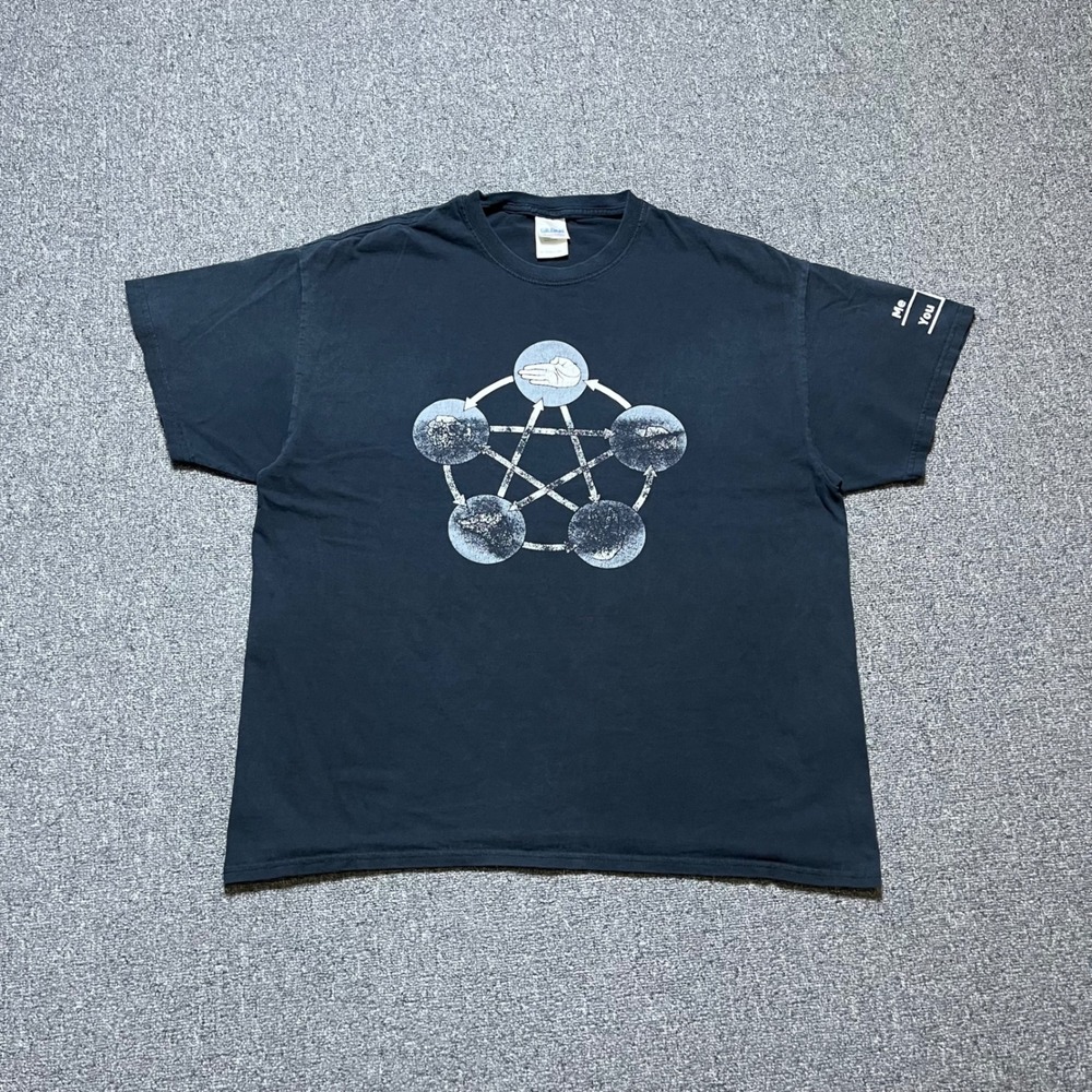 Vintage Rock Paper Scissors Lizard Spock Graphic Tee XL Black Big Bang Theory